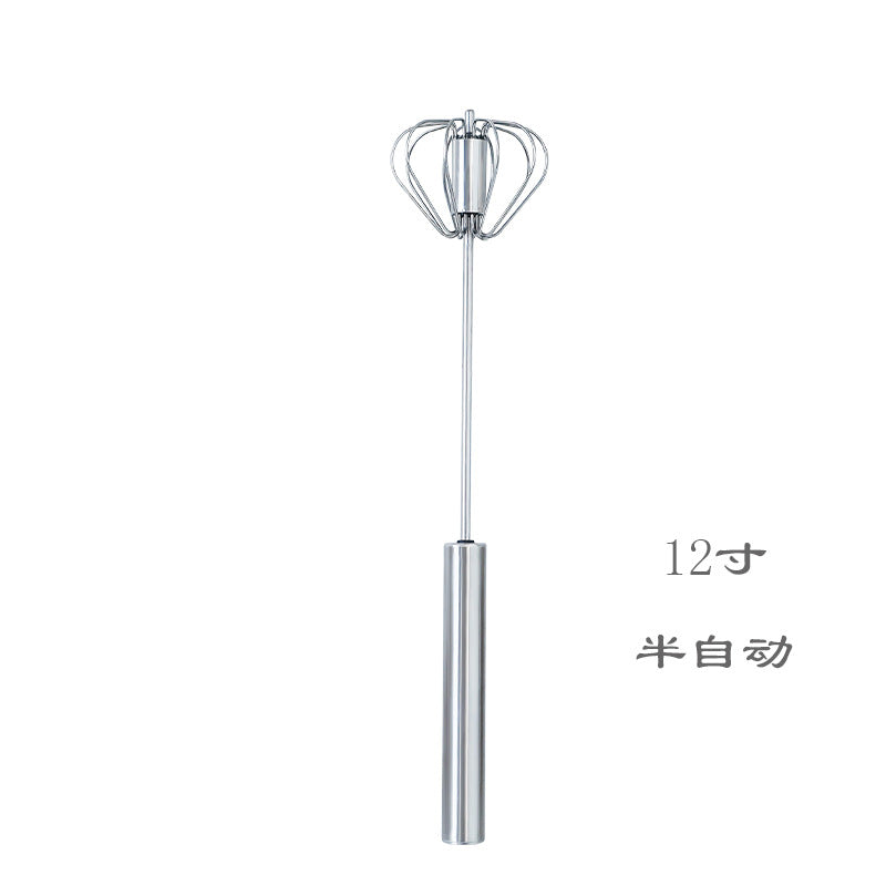 Baking tools egg beater stainless steel bold blender semi-automatic egg beater manual Mini Silicone dispenser