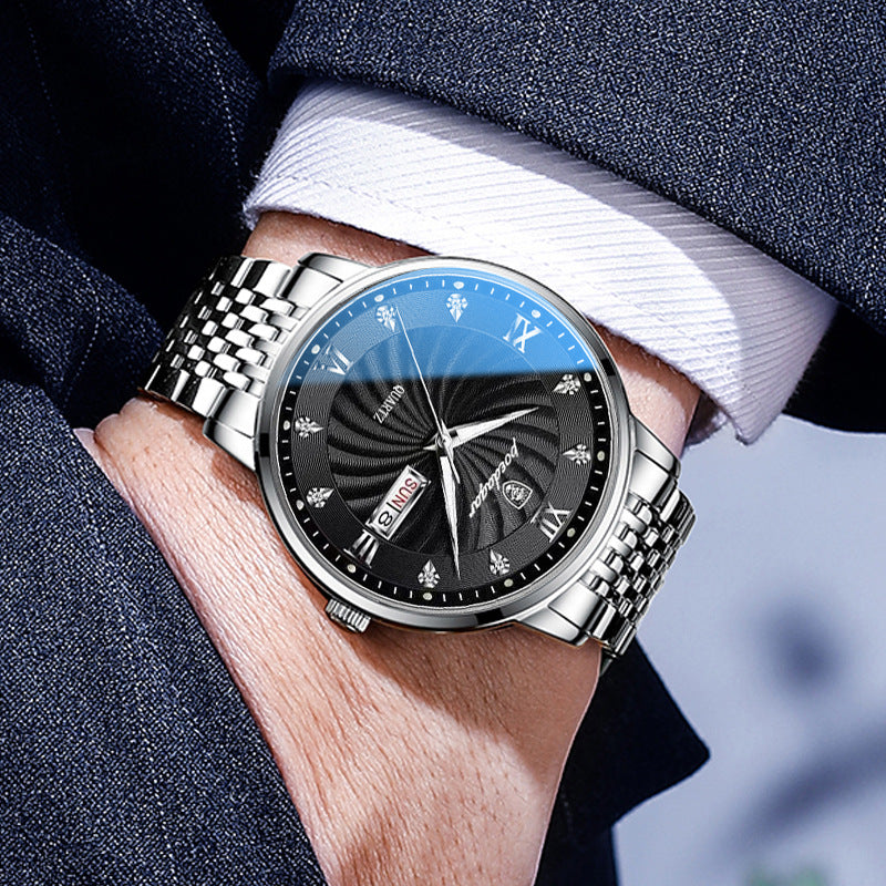 Foreign Trade AliExpress Explosions Baeda Swiss Certified Imported Waterproof Luminous Men's Watch Student Korean Trend