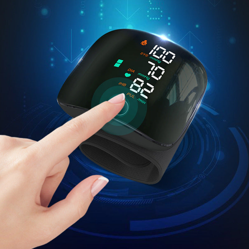 Wrist Blood Pressure Monitor, Blood Pressure Meter, Home-Use High Blood Pressure Monitor, Wrist-Mounted Rechargeable Model, Medical-Grade Certified Electronic Device