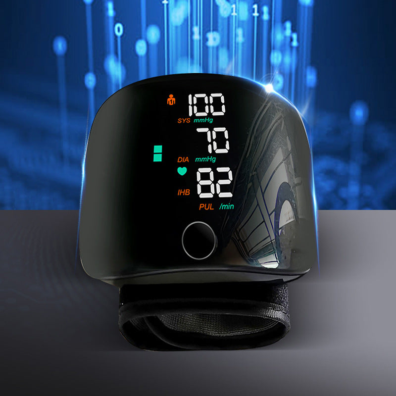 Wrist Blood Pressure Monitor, Blood Pressure Meter, Home-Use High Blood Pressure Monitor, Wrist-Mounted Rechargeable Model, Medical-Grade Certified Electronic Device