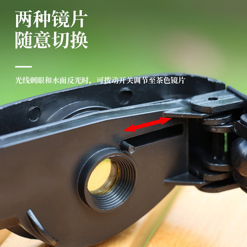 High-Power Fishing Telescope Glasses for Viewing Floats, Night Vision, Magnification, Close-Up Fishing, High-Definition Fishing Glasses, Small White Box Packaging
