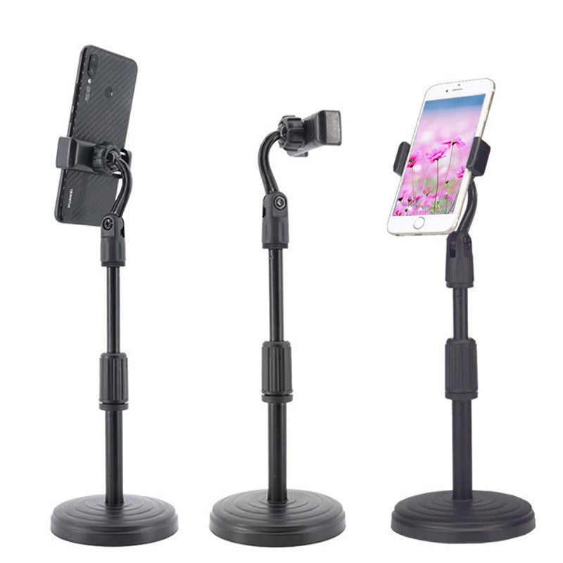 Mobile phone stand desktop live video shooting round stand bedside lazy stand camera shooting vertical shooting support frame