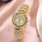 Duoduo Cross-Border Shein Popular Luxury Set Bracelet Watch with Diamonds for Women Five-Piece Gift Box Quartz Watch