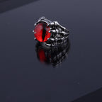 European and American Foreign Trade Jewelry Devil's Eye Dragon Claw Eagle Claw Eye Ring Personality Punk Titanium Steel Opening Retro Jewelry