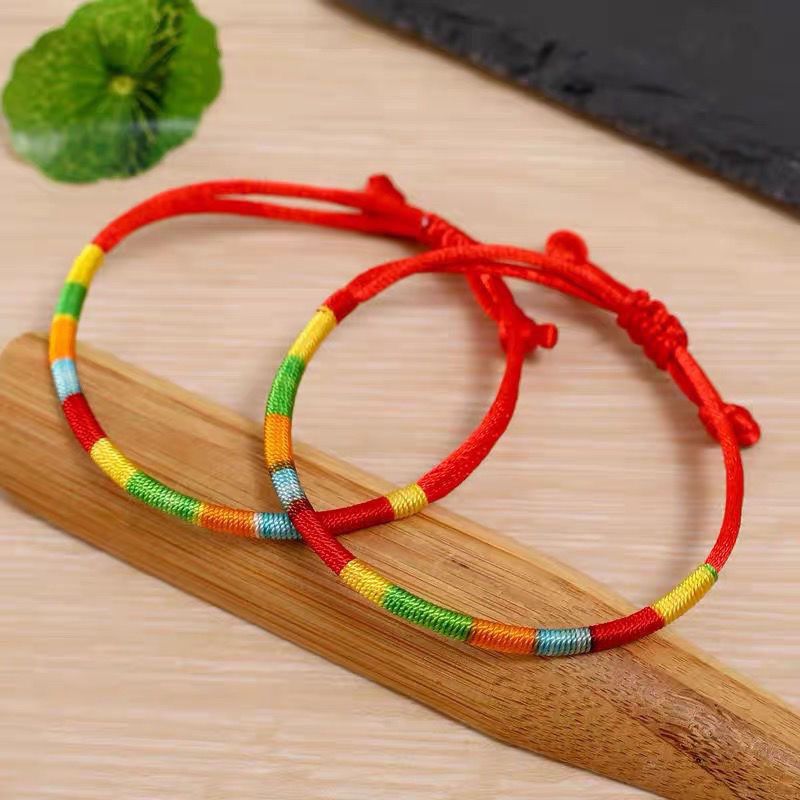 New Dragon Boat Festival colorful hand-woven bracelet zongzi five-color line hand five-color line baby ancient style hand rope