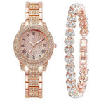 Duoduo Cross-Border Shein Popular Luxury Set Bracelet Watch with Diamonds for Women Five-Piece Gift Box Quartz Watch