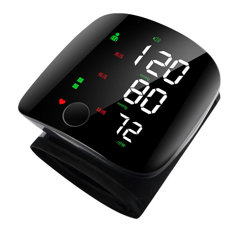Wrist Blood Pressure Monitor, Blood Pressure Meter, Home-Use High Blood Pressure Monitor, Wrist-Mounted Rechargeable Model, Medical-Grade Certified Electronic Device
