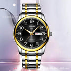 Genuine 2025 New Model Watch for Men, Fully Automatic Non-Mechanical Watch, Waterproof Stainless Steel Band, Dual Calendar Men's Watch with Luminous Feature