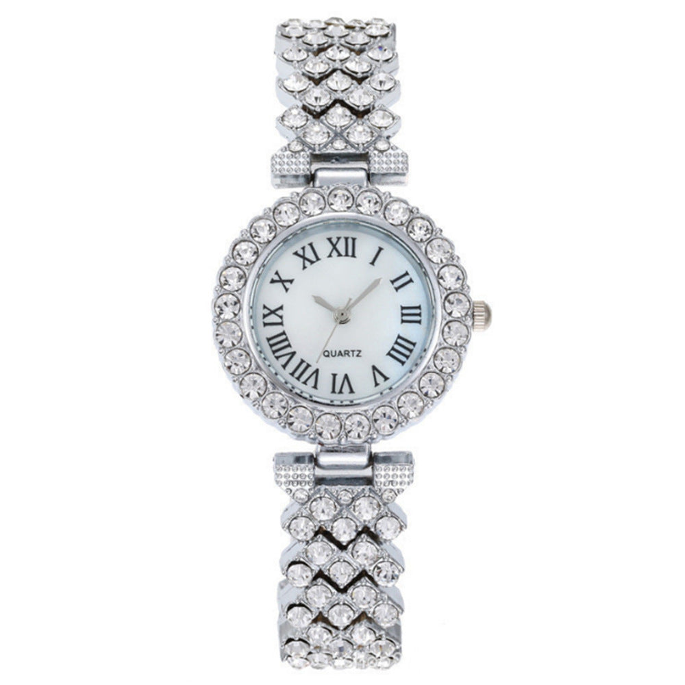 Duoduo Cross-Border Shein Popular Luxury Set Bracelet Watch with Diamonds for Women Five-Piece Gift Box Quartz Watch