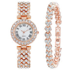 Duoduo Cross-Border Shein Popular Luxury Set Bracelet Watch with Diamonds for Women Five-Piece Gift Box Quartz Watch