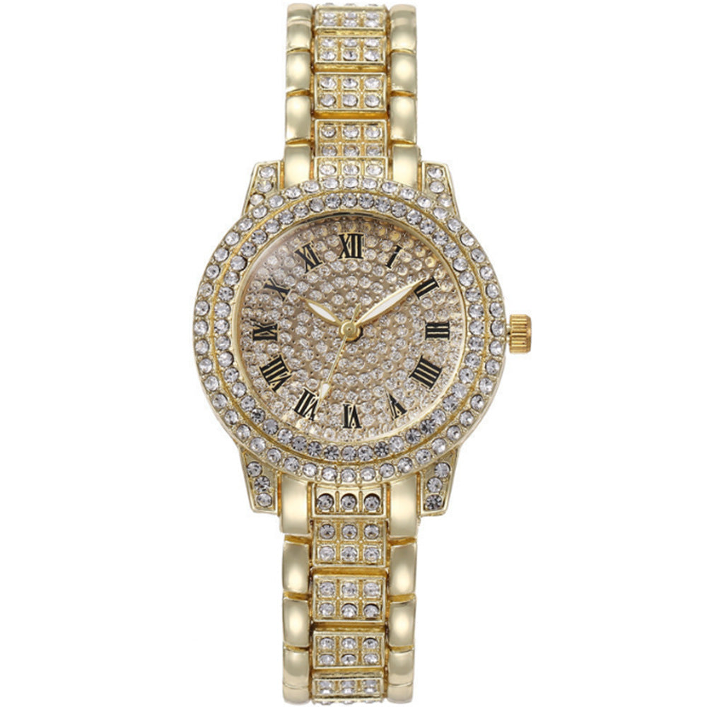 Duoduo Cross-Border Shein Popular Luxury Set Bracelet Watch with Diamonds for Women Five-Piece Gift Box Quartz Watch