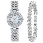Duoduo Cross-Border Shein Popular Luxury Set Bracelet Watch with Diamonds for Women Five-Piece Gift Box Quartz Watch